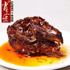 肖三婆四川成都双流特色产品麻辣兔头手撕冷吃兔肉零食老妈味美食